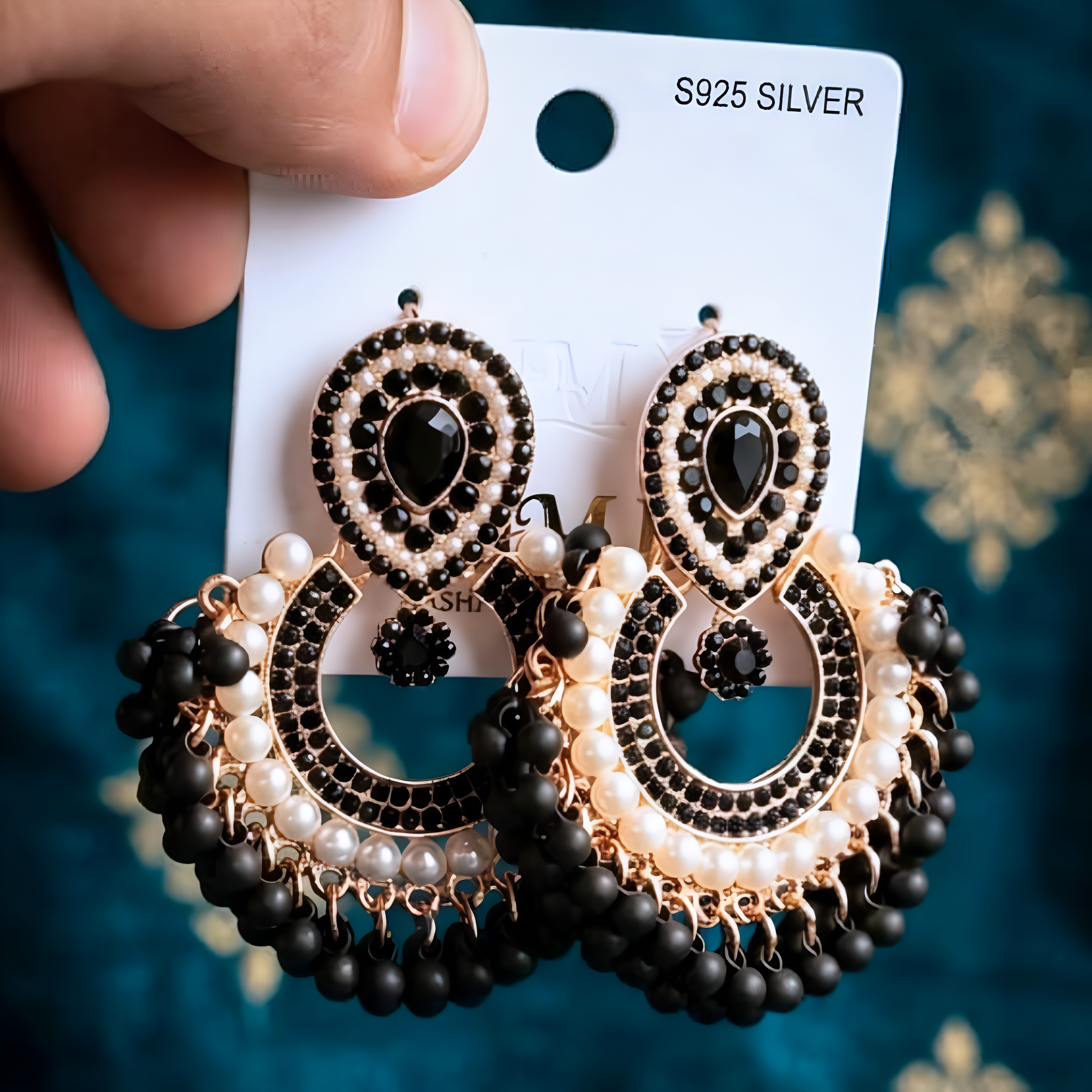 Zewarekhas Royal Chandbali Collection - Handcrafted Matte Bead Jhumkas (6 Colors)