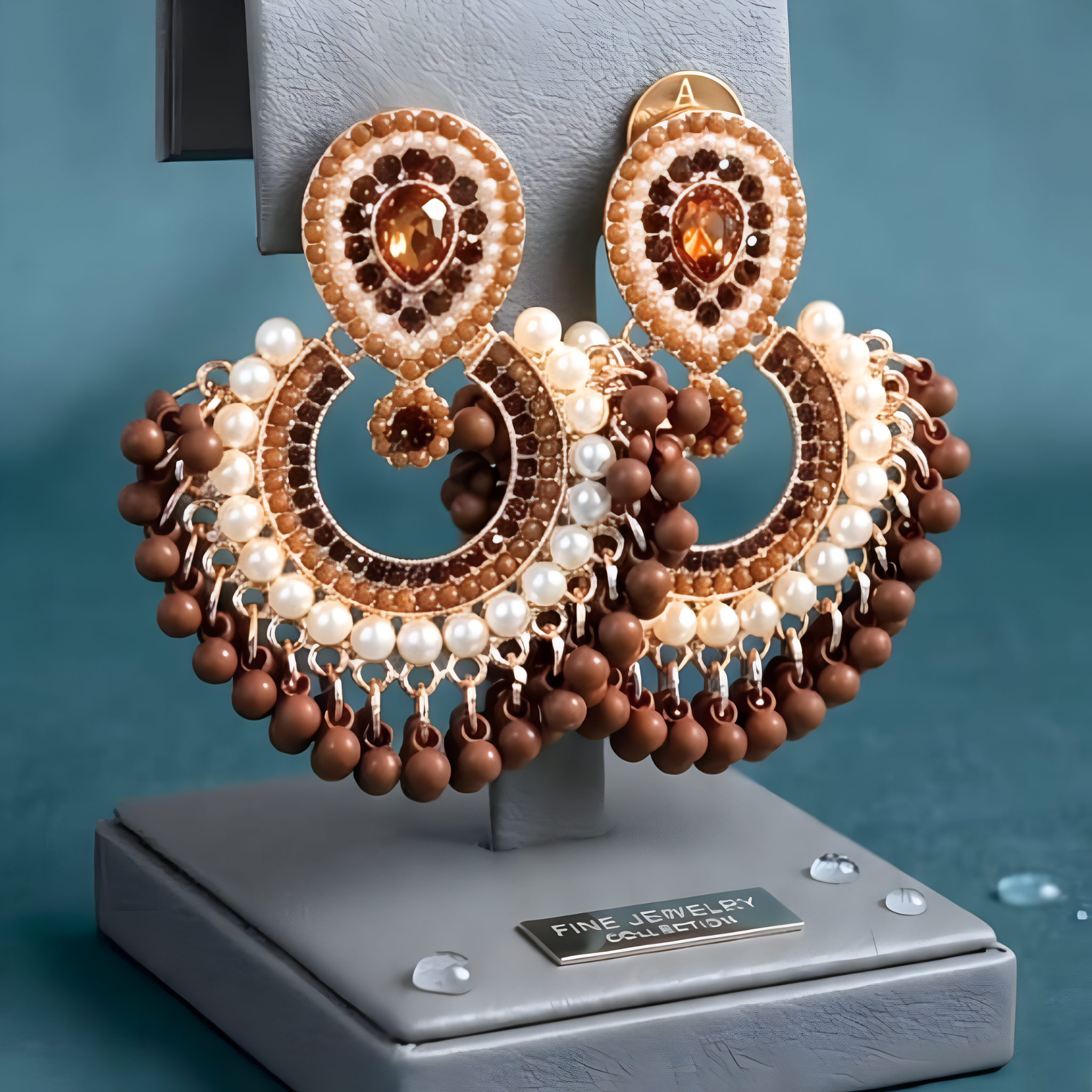 Zewarekhas Royal Chandbali Collection - Handcrafted Matte Bead Jhumkas (6 Colors)
