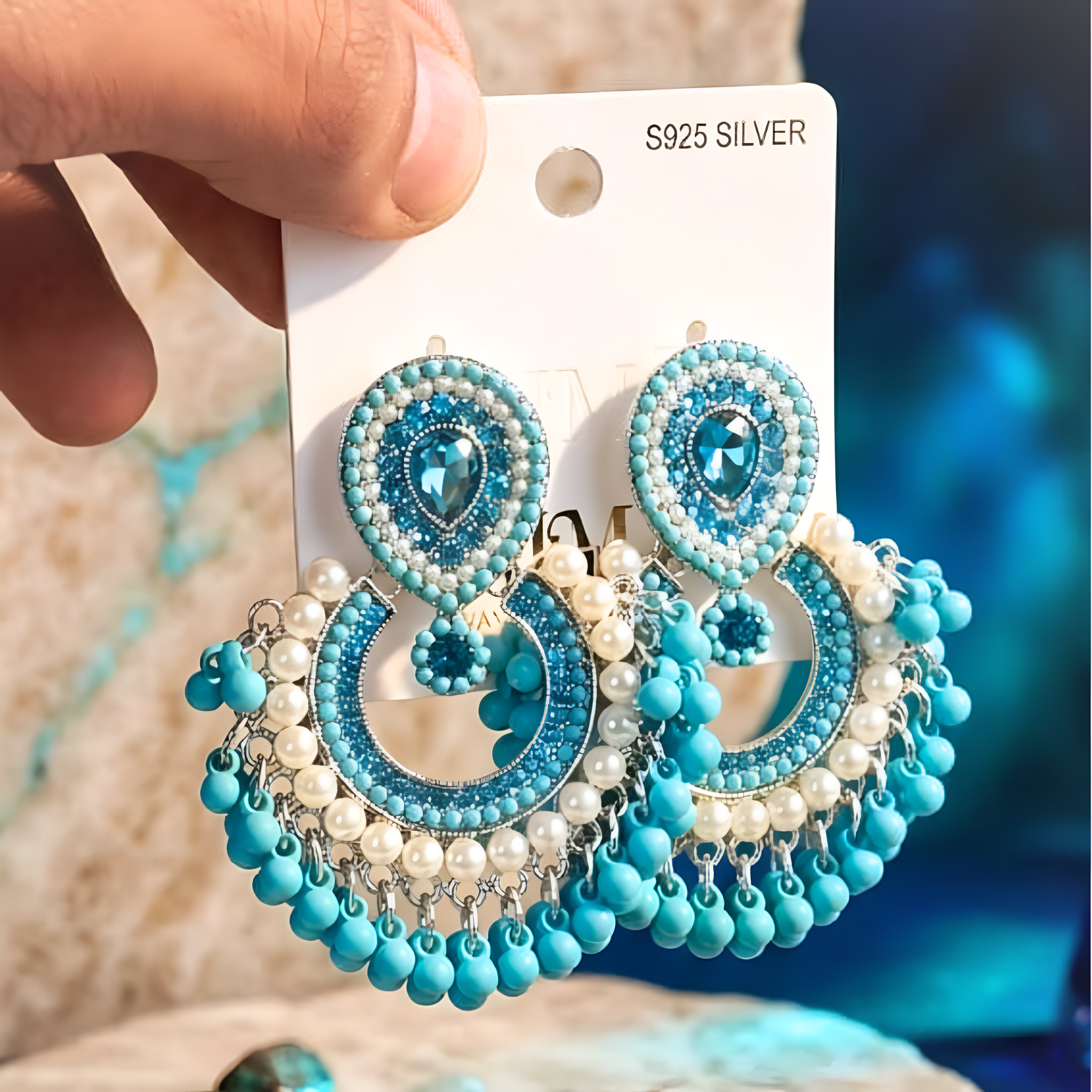 Zewarekhas Royal Chandbali Collection - Handcrafted Matte Bead Jhumkas (6 Colors)